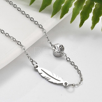 201 Stainless Steel Cable Chain Bracelets LS-BJEW-H205-01E-P-1