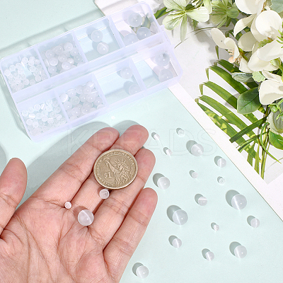 190Pcs 4 Styles Cat Eye Beads GLAA-PA0001-40B-1