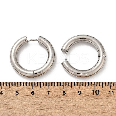 202 Stainless Steel Polishing Hoop Earrings EJEW-M106-02P-07-1