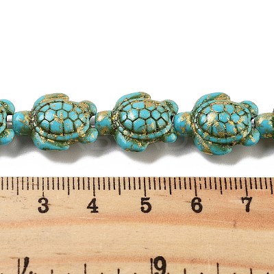 Synthetic Turquoise Dyed Beads Strands X-G-P507-05R-1