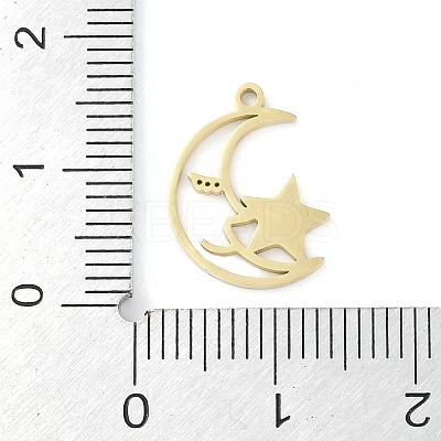 Ion Plating(IP) 304 Stainless Steel Pendants STAS-P366-76G-1