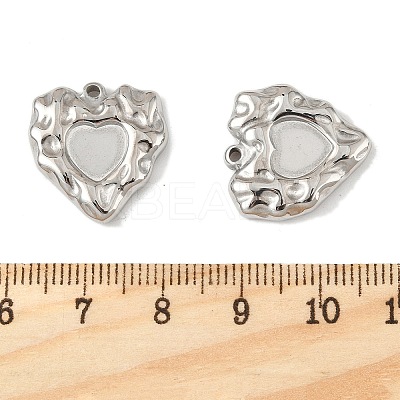 304 Stainless Steel Pendant Cabochon Settings STAS-L022-540P-1