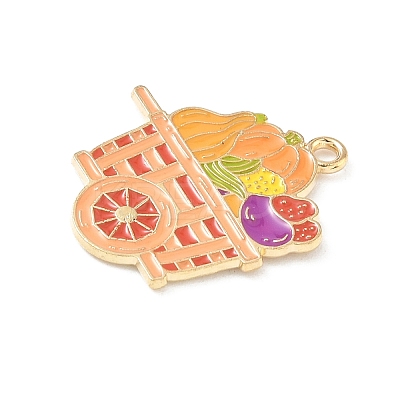 Thanksgiving Day Alloy Enamel Pendants LS-ENAM-I076-01G-11-1