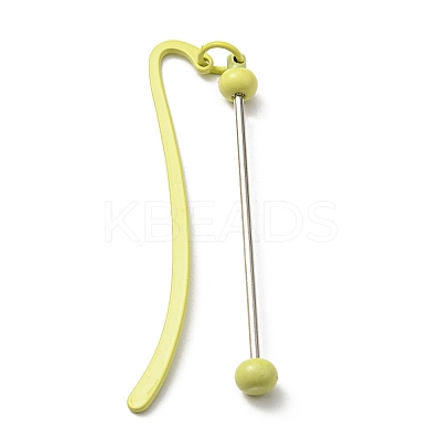 Iron & Alloy Bookmarks with Beadable Bar Pendant AJEW-G055-02D-1