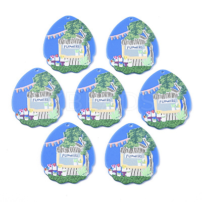 Cellulose Acetate(Resin) Pendants KY-S163-045-1