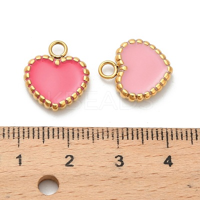 304 Stainless Steel Enamel Pendants STAS-K306-40G-1