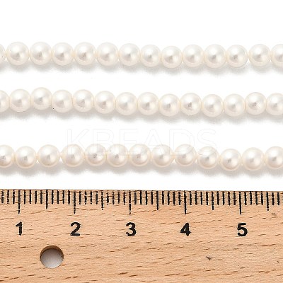 AB Color Plated Shell Pearl Round Beads Strands LS-BSHE-XCP0001-31-1