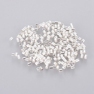 1700pcs 1.5mm Brass Tube Crimp End Beads X-E001-S-1