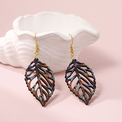 Wood Dangle Earrings for Women WG26A13-05-1