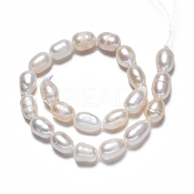 Natural Cultured Freshwater Pearl Beads Strands PEAR-N012-05D-1