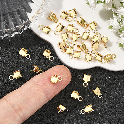 SHEGRACE Brass Folding Crimp Ends XGRQ1U806-367G-1