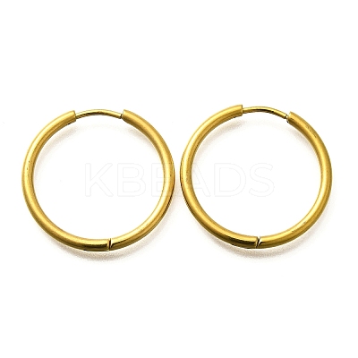 304 Stainless Steel Hoop Earrings for Women EJEW-M068-15F-G-1