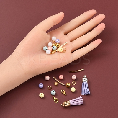 DIY Tassel Charm Beaded Bracelet Making Kit DIY-YW0005-29-1