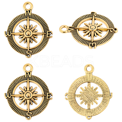 50Pcs Tibetan Style Alloy Pendants FIND-SC0020-97-1
