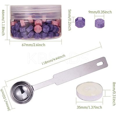 Sealing Wax Particles for Retro Seal Stamp DIY-CP0001-49A-1