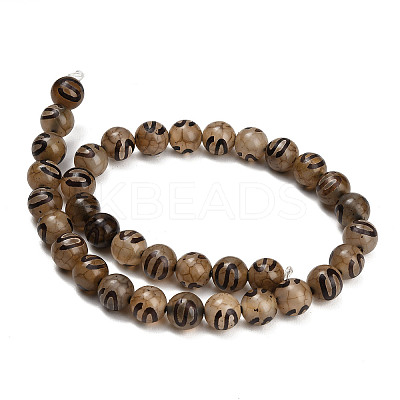 Tibetan Style dZi Beads Strands GG-CBA4812-B01-10MM-1