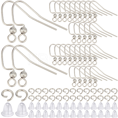 200Pcs 304 Stainless Steel Earring Hooks STAS-SP0001-44-1