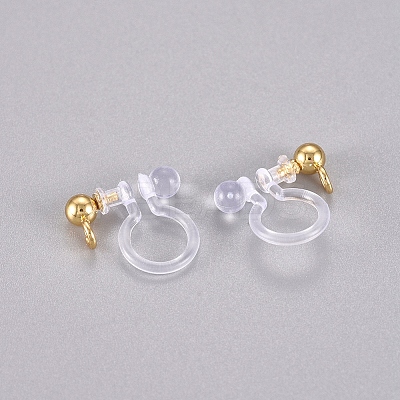 304 Stainless Steel and Plastic Clip-on Earring Findings LS-X-STAS-G225-27G-1