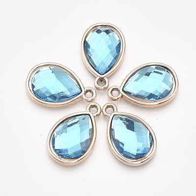 UV Plating Acrylic Pendants OACR-T005-84KC-04-1