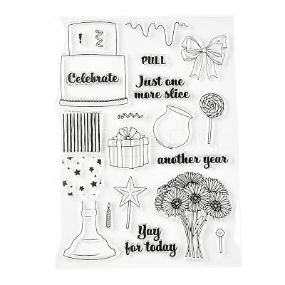 Silicone Clear Stamps DIY-A013-06-1