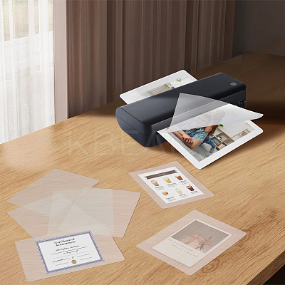 100Pcs Plastic Laminating Pouch Film Photo Protecting Sheets AJEW-WH0606-55I-1