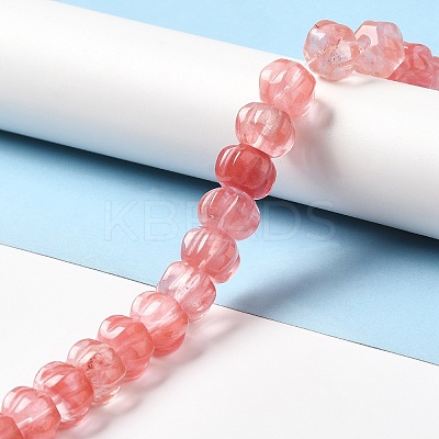 Cherry Quartz Glass Beads Strands G-K335-02E-1