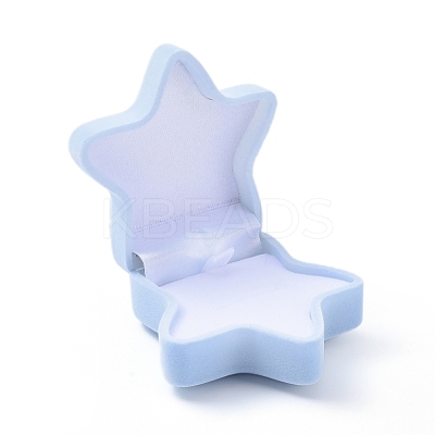 Starfish Shape Velvet Jewelry Boxes X-VBOX-L002-D02-1