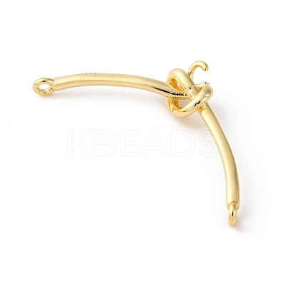 Brass Connector Charms KK-V016-05G-1