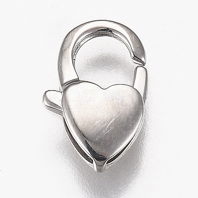 Tarnish Resistant Polished 316 Surgical Stainless Steel Lobster Claw Clasps STAS-Z013-08P-1