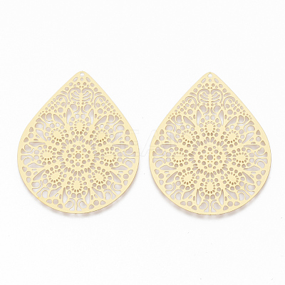 304 Stainless Steel Filigree Joiners STAS-S079-110-1