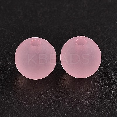 Transparent Acrylic Ball Beads FACR-R021-8mm-15-1
