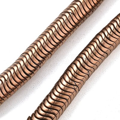 Electroplated Synthetic Non-magnetic Hematite Beads Strands G-B132-A01-01A-1