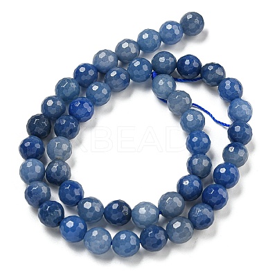 Dyed & Heated Natural Blue Aventurine Beads Strands G-E571-A10-02-1
