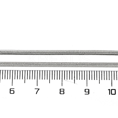 2mm Rack Plating Brass Herringbone Chain Necklaces for Women Men MAK-L044-20P-1