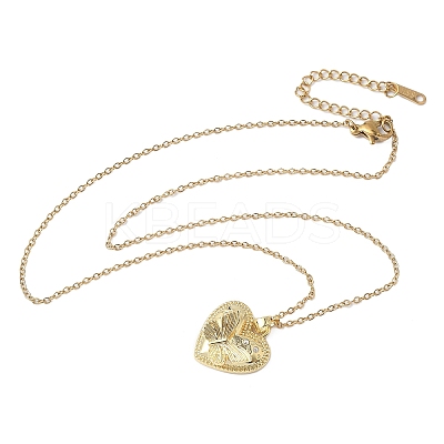 Brass Crystal Rhinestone Pendant Necklaces LS-NJEW-P331-01A-G-1