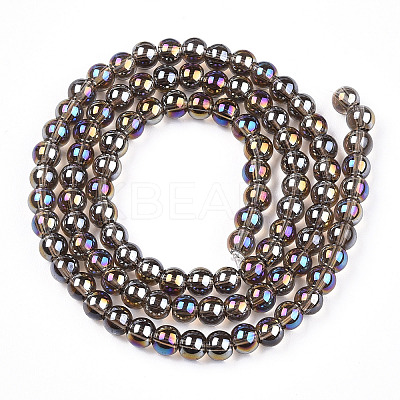 Electroplate Transparent Glass Beads Strands LS-GLAA-T032-T4mm-AB02-1