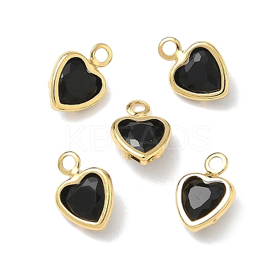 Brass Glass Charms KK-Z136-19G-03-1