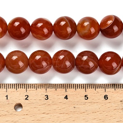Dyed Natural Agate Beads Strands G-G203-10L-12mm-1