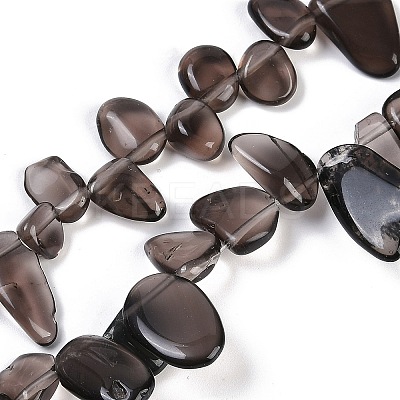 Natural Ice Obsidian Nuggets Beads Strands G-B125-A02-01-1