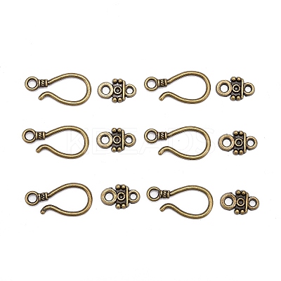 Alloy Hook Clasps PALLOY-2781-AB-FF-1
