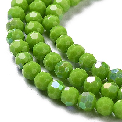 Opaque Glass Beads Strands EGLA-A035-P4mm-L15-1