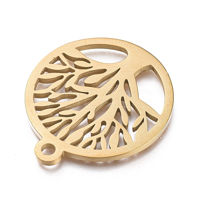 Ion Plating(IP) 304 Stainless Steel Pendants STAS-L245-016G-1