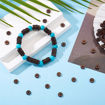 100Pcs Natural Coconut Bead Strands COCO-TA0001-01A-1