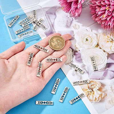 20Pcs 304 Stainless Steel Pendants FIND-SZ0006-03P-1