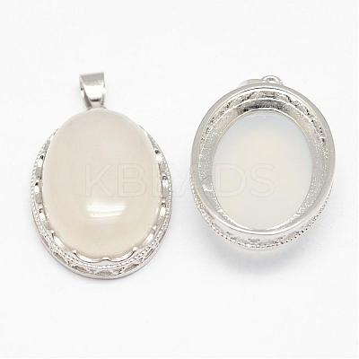 Natural Agate Pendants G-D851-37-1