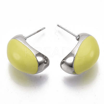 (Jewelry Parties Factory Sale)Alloy Enamel Stud Earring EJEW-N012-14P-1