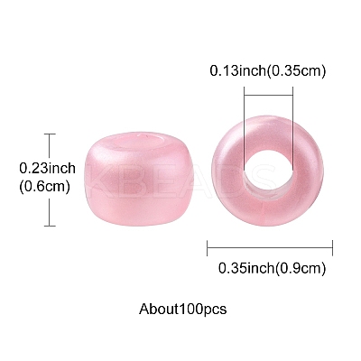 Plastic Pearlized Beads KY-YW0001-37-1