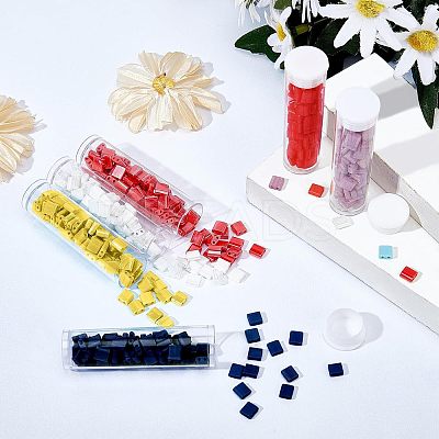 6 Colors 2-Hole Glass Seed Beads SEED-NB0001-26-1