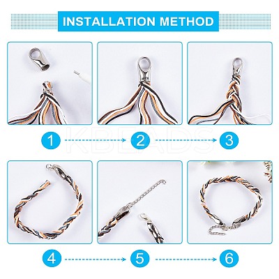 Tarnish Resistant 304 Stainless Steel Cord Ends LS-STAS-I020-03-1