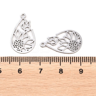 Buddhist 304 Stainless Steel Pendants STAS-E521-06A-P-1